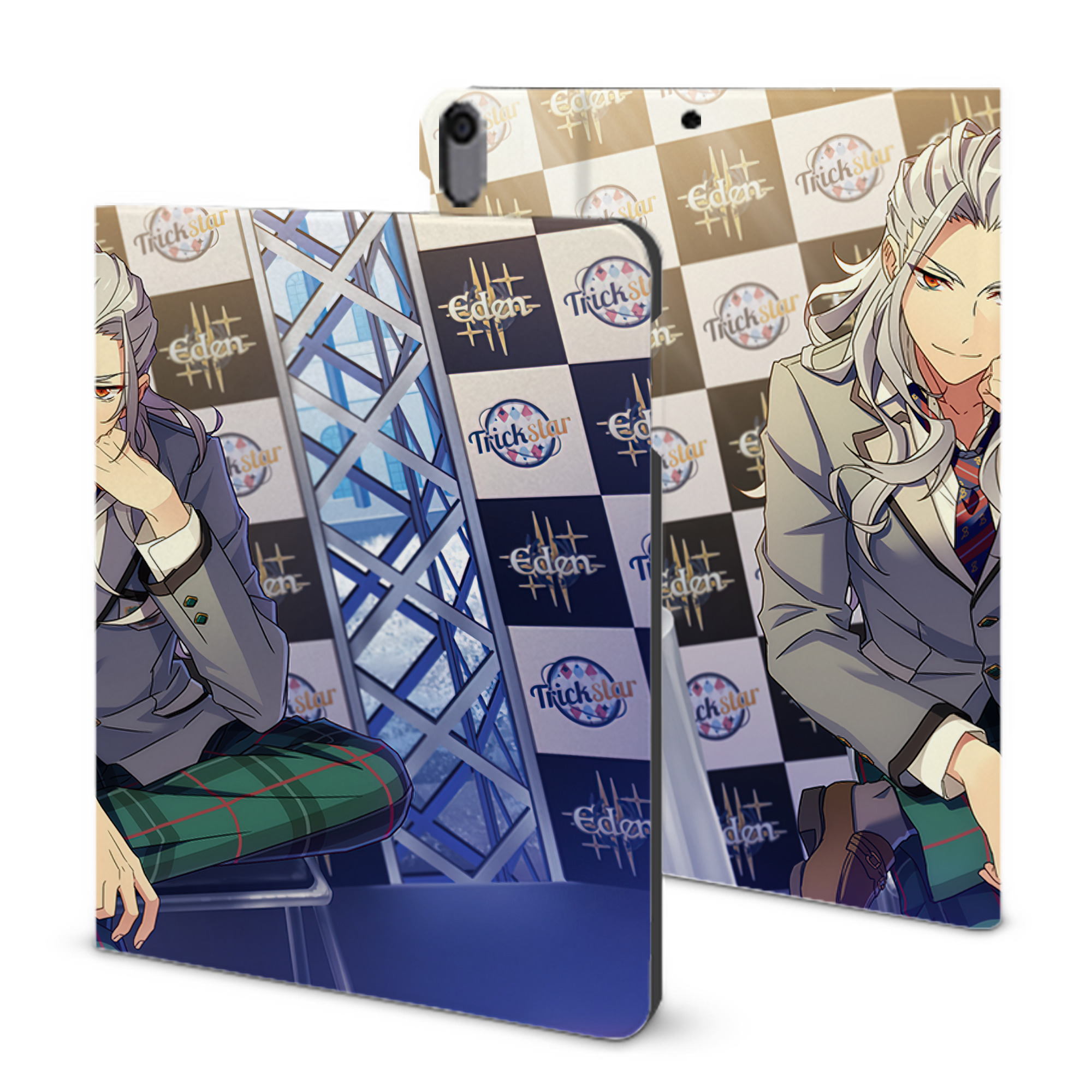 （画像用） あんさんぶるスターズ! Ensemble Stars IPad ケース ブック型 PUレザー TPU 耐衝撃 軽量 薄型 ペン収納なし 全面保護 IPad 各モデル対応